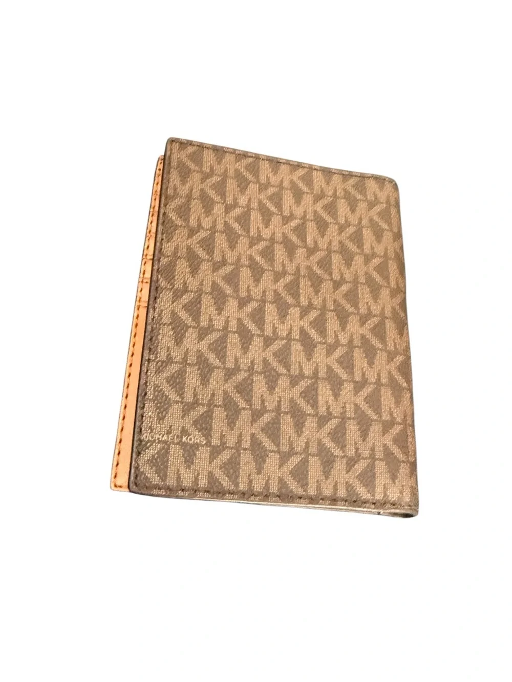 NWOT Michael Kors Signature MK Brown Card & Key Holder